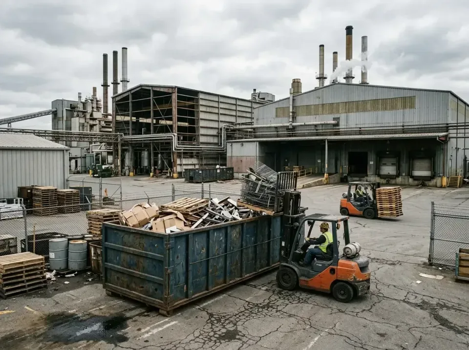 industrial-factory-scrap-conta-003 — frequently asked questions, Cheap Roll-off Dumpster Rentals in Dupont, PA